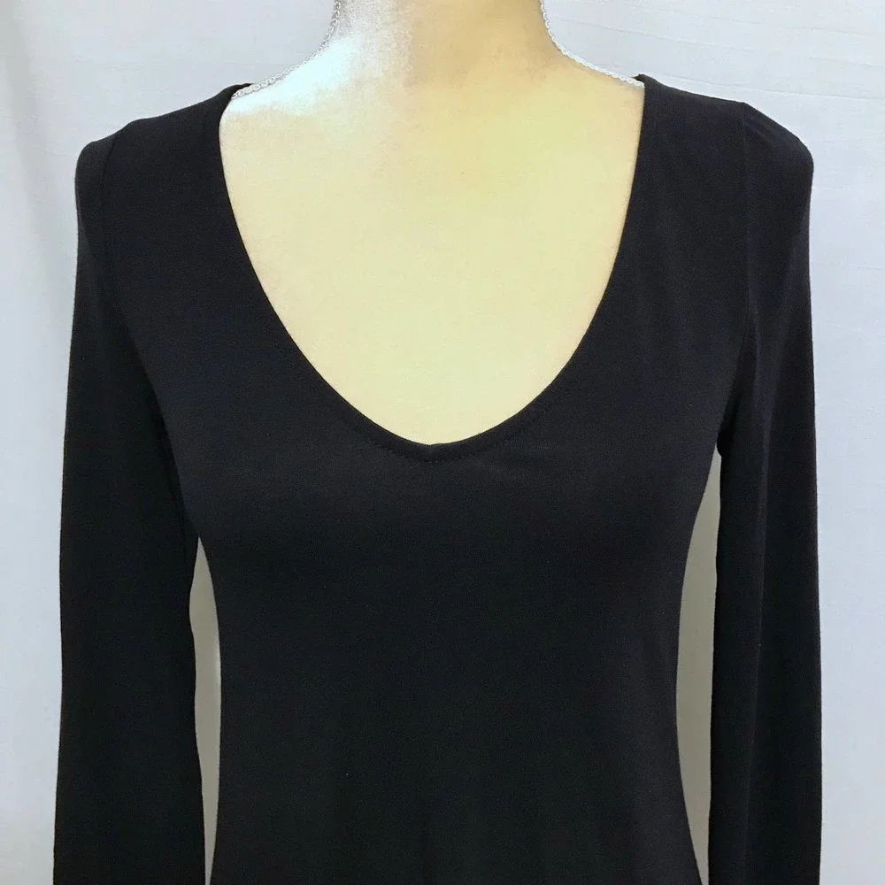 ❌SOLD❌ Express Black Long Sleeves Dress Women S - Picture 3 of 10
